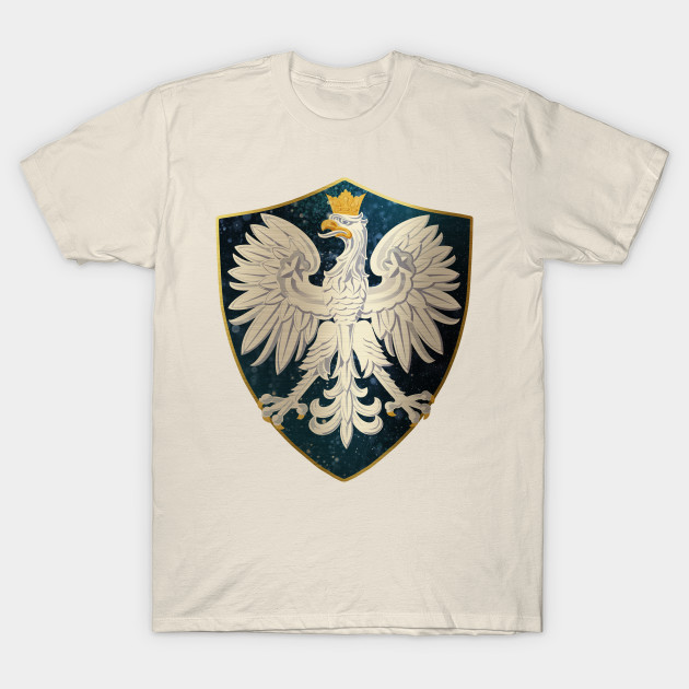 Poland Coat of Arms and Starry Nights Shield by Family Heritage Gifts